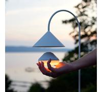 FRANDSEN Lámpara LED recargable One, blanca, Ø 9 cm, acrílica