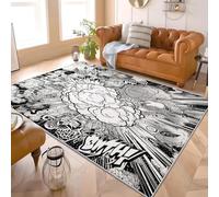 Franela Alfombras de Habitacion Antideslizantes 180x240 cm Estilo de Dibujos Animados PatróN de ExplosióN Tapete Suave que No se Desprende, DiversióN Infantil Alfombras Para Interiores Para Sala
