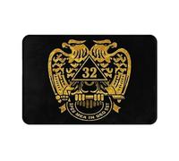 Franela Alfombras Serie Masónica Y Grado Masónico Suave Alfombra Exterior para Puerta Esponjosa Bienvenida Alfombra para Dormitorio Comedor Oficina 60X40Cm