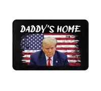 Franela Alfombras Trump 202Daddys Home Chicas Divertidas para Trump Suave Alfombra Exterior para Puerta Esponjosa Bienvenida Alfombra para Dormitorio Comedor Cocina 60X40Cm