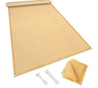 Frangivisto - Funda para balcón, 125 x 200 cm, HDPE, 220 g/m², protección UV, para patio, terraza, terraza, color crema, tela para exteriores