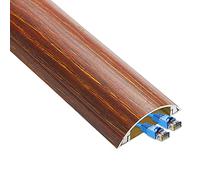 Franja Oculta de Alambre de Piso, Cubierta de Protector de Cable Plateado de Oro Negro/Cable Cable de 39 "Cable de manejo de Cables Adhesivos de gestión de Cables de gestión de Cables de gestión