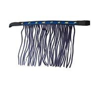 Franjas antimoscas para Caballos, máscara con Flecos y Cierre, Gorro para Shetty, Pony, COB, Sangre Caliente, KB (COB), Color Azul