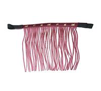 Franjas antimoscas para Caballos, máscara con Flecos y Cierre, Gorro para Shetty, Pony, COB, Sangre Caliente, KB (Pura Sangre), Burdeos