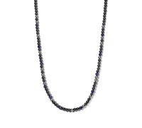 Frank 1967 7FN-0057 Collar de Cuentas Piedra Natural 6,5mm - Hombres - 65cm - Lapislázuli - hematita - ágata - Volcán Vidrio - Negro - Azul, 65, Acero de aleación, Sin piedras preciosas, 65, Acero