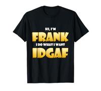 Frank Costume Idgaf Funny Meme Halloween Costume For Franks Camiseta