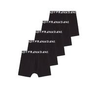 Frank Dandy 5-p Basic Boxer Calzoncillos Boxeadores, Negro, S (Pack de 5) Hombres