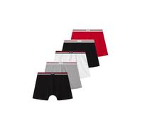 Frank Dandy 5-p Solid Organic Cotton Boxer Calzoncillos Boxeadores, Multicolor, M (Pack de 5) Hombres
