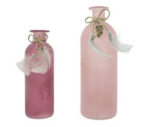 Frank Flechtwaren Juego de 2 jarrones