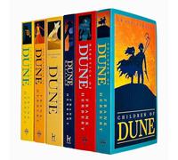 Frank Herbert Dune Series 5 Books Collection Set (Children Of Dune, Sandworms of Dune, Hunters of Dune, Dune, Dune Messiah)