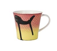 Frank Hummel Goebel Atelier - Taza de café o té con texto en alemán "Scheisskatze"