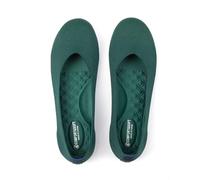 Frank Mully Bailarinas anchas para mujer, zapatos de ballet de punto, cómodos y redondos, para mujer, verde, 36 EU Ancho