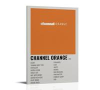 Frank Ocean Channel - Póster impermeable para pared, resistente a la humedad, fácil de instalar y resistente a la decoloración, estilo marco, 50 x 75 cm
