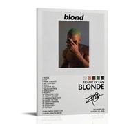 Frank Ocean - Póster de BlONDE con portada de álbum de música a la moda, lienzo para decoración de pared, 30 x 45 cm, estilo marco