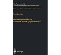 Frank Schorkopf Die Maßnahmen der XIV EU-Mitgliedstaaten gegen Öster (Tapa dura)