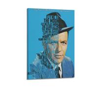 Frank Sinatra Fly Me To The Moon Rapper Music Firmado Limited Album Cover Prints Posters Canvas Wall Art Room Estético Pósteres Música Aula Dormitorio Decoración de Pared Arte 20 x 30 pulgadas (50 x