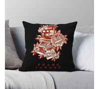 Frank Turner Polaroid - Funda de almohada cuadrada de poliéster y lino y terciopelo, funda de almohada decorativa creativa