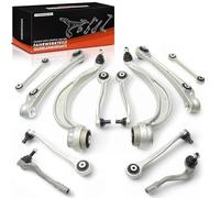 Frankberg 12x Juego de brazos transversales Parte delantera izquierda Derecha Compatible con A4 8K2 1.8L-3.2L 2009-2011 Q5 8RB 2.0L 3.0L 3.2L 2009-2011 A5 8T3 1.8L-4.2L 2009-2011 Replace# 8K0407693F