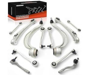 Frankberg 12x Juego de brazos transversales Parte delantera izquierda Derecha Compatible con A4 8K2 1.8L-3.2L 2009-2011 Q5 8RB 2.0L 3.0L 3.2L 2009-2011 A5 8T3 1.8L-4.2L 2009-2011 Replace# 8K0407693F