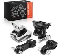 Frankberg 1x Soporte del Motor + 2x Cojinete de soporte de par + 1x Automatic Cojinete de transmisión Compatible con Civic VIII Hatchback FK FN 1.8 Civic VIII Berlina FA FD 1.8 EMT9218,50820SNB305