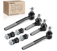Frankberg 2 barras de acoplamiento + 2 barras de acoplamiento + 2 x rótulas de dirección delanteras compatibles con Blazer S10 Jimmy Blazer S10 Pick-up Replace # K6600, ES3584