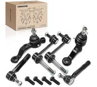 Frankberg 2 barras de acoplamiento + 2 x rótulas de dirección + 2 x articulaciones de soporte delanteras compatibles con IS I GXE1 JCE1 IS Sportcross Replace# K500066, K500067