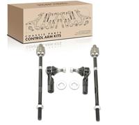 Frankberg 2 barras de acoplamiento + 2 x rótulas de dirección delantera izquierda derecha compatible con Golf IV 1J1 Golf IV Variant 1J5 New Beetle 1C1 9C1 New Beetle Cabriolet 1Y7 Replace# EV400