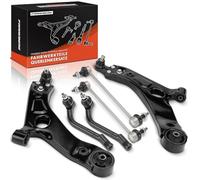 Frankberg 2 brazos de control + 2 varillas de acoplamiento + 2 extremos de barra de acoplamiento delantero izquierdo derecho compatible con iX35 EL ELH LM Sportage SL Reemplazar # 545012S000