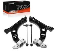Frankberg 2 brazos de suspensión + 2 barras acopladoras delanteras compatibles con A3 8P1 8P7 8PA 1.2L-2.0L 2003-Hoy Altea 5P1 5P5 5P8 1.4L-2.0L 2004-Heute O.c.t.a.v.i.a II 1Z3 1Z5 1.2L-2L-2004 .0L 20