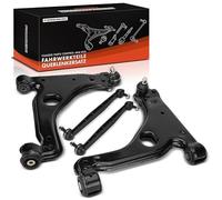 Frankberg 2 brazos de suspensión + 2 barras acopladoras delanteras compatibles con Meriva B MPV S10 Zafira/Zafira Family B A05 Zafira A MPV T98 Astra G CC T98 Replace # 90498735,90498736