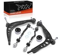 Frankberg 2 brazos de suspensión + 2 barras de acoplamiento delantero izquierdo y derecho, compatible con Z3 Roadster E36 3 Cabriolet E36 3 Compact E36 Serie 3 E36 Z3 Coupe Replace