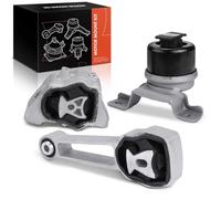Frankberg 2 cojinetes del motor delantero trasero + 1 rodamiento de apoyo de par compatible con S60 II 134 2.4L-3.0L 2010-2015 V60 I 155 157 3.0L 2010-2015 Replace# 31430441