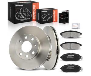 Frankberg 2 discos de freno, 4 pastillas de freno delanteras con lubricante de frenos, compatible con Aveo Hatchback T250 T255 2008-2019 Aveo/Kalos Hatchback T200 2004-2008 Replace# 90121445 96534653
