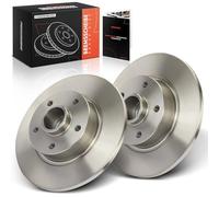 Frankberg 2 discos de freno con cojinete de rueda y anillo ABS eje trasero totalmente compatible con Vivaro Combi X82 1.6L 2014-2019 Trafic III Bus JG 1.6L 2.0L 2014-2023 Replace # 6000620071