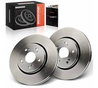 Frankberg 2 discos de freno de eje delantero ventilado compatible con CR-V III RE 2.0L-2.4L 2006-2023 CR-V IV RM 1.6L-2.4L 2012-2023 Replace# 45251SWWG01