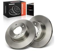 Frankberg 2 discos de freno delantero izquierdo y derecho, compatible con 3er E90 316-320 1.6L 2004-2011 1er E81 118-120 2.0L 2006-2011 1er E87 118-120 2.0L 2004-2011 Reemplazo # 34116854997