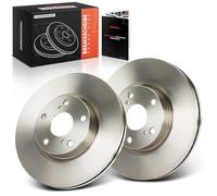 Frankberg 2 discos de freno delantero izquierdo y derecho, compatible con Aven.sis Station Wagon T25 2,2L 2005-2008 Cor.olla Verso R1 ZER ZZE12 Replace # 4351205080