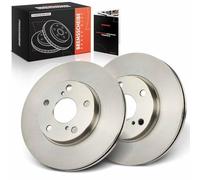 Frankberg 2 discos de freno delanteros compatibles con Auri.s E15 ADE15 NDE15 NRE15 ZRE15 ZRE15 ZZE15 1.3L-1.8L 2007-2012 Corolla Stufenheck E15 1.4L 2006-2014 Replace# 435120202 180 cm