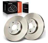 Frankberg 2 discos de freno delanteros compatibles con C-Max DM2 1.6L 1.8L 2007-2010 Focus C-Max DM2 1.6L-2.0L 2003-2007 C30 533 1.6L-2.5L 2006-2012 Replace# 3M512C377 5AA
