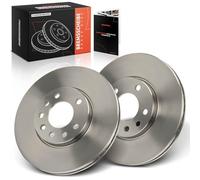 Frankberg 2 discos de freno delanteros compatibles con Croma 194 1.8L-2.2L 2005-2010 Vectra C Z02 1.6L-2.2L 2002-2008 9-3 D75 D79 E79 YS3F 2.0L 2009-2012 Reemplazo # 931 71497