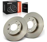 Frankberg 2 discos de freno traseros compatibles con C3 I FC FN 1.4L 1.6L 2002-2009 Disco de freno C4 I LC 1.4L-2.0L 2004-2011 307 3A/C 1.4L-2.0L 2000-2007 Replace# 4246W9