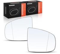 Frankberg 2 espejos retrovisores exteriores de cristal para espejo retrovisor izquierdo, derecho, esférico, calefactable eléctrico, compatible con X5 E70 X6 E71 E72 SUV Replace# 51167298158