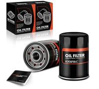 Frankberg 2 filtros de aceite, tornillo de aceite de gasolina, compatible con Golf VI 5K1 1.6L Golf IV 1J1 1.6L A4 8E2 2.0L A4 8D2 1.6L A3 8L1 1.6L Replace # PH2870A