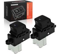 Frankberg 2 interruptores de elevalunas para el lado del conductor, parte trasera izquierda y derecha, compatible con Titan A60 5.6 4x4 2003-2015 Pick-up Replace# DWS351,254117S000