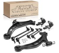 Frankberg 2 x Brazo de suspensión eje delantero + 4 x barra de acoplamiento eje delantero + 2 x articulaciones de soporte eje delantero compatible con Camry V2 2.2L 1996-2001 Replace# K9499,K620052