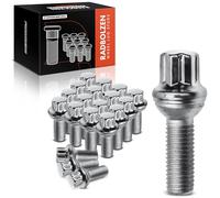 Frankberg 20 tornillos para ruedas 0009904907 | Compatible con: Clase M W166, Clase B W246, CLK Cabriolet A209, Clase B W246 W242, Clase GL X166, Clase B W245