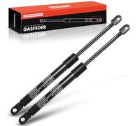 Frankberg 2x Amortiguadores de gas universales 150N 500MM 200MM cabeza esférica simple para muebles barras de tiendas de campaña armarios cajas de herramientas cubiertas de almacenamiento