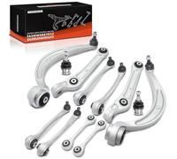 Frankberg 2x Barra de acoplamiento + 2x Articulación de soporte Articulación de guía + 8x Brazo transversal Compatible con A4 Avant 8W5 8WD A5 Sportback F5A F5F A4 8W2 8WC A5 cabrio F57 F5E 8K0411317C