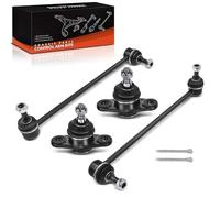 Frankberg 2x Barra de acoplamiento + 2x Junta de soporte Compatible con Accent III MC 1.4L-1.6L 2005-2010 Accent III Berlina MC 1.4L-1.6L 2005-2010 Rio II JB 1.6L 2005-2011 Replace# K500015