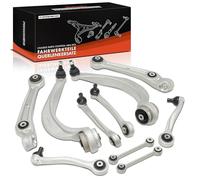 Frankberg 2x Barra de acoplamiento + 8x Brazo transversal Parte delantera izquierda Derecha Compatible con A6 4G2 4GC A6 Allroad 4GH 4GJ A6 Avant 4G5 4GD A7 Sportback 4GA 4GF Replace# 4H0407509E